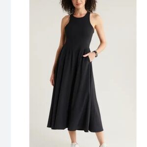 Zella Effortless Cutout Back Hybrid Dress